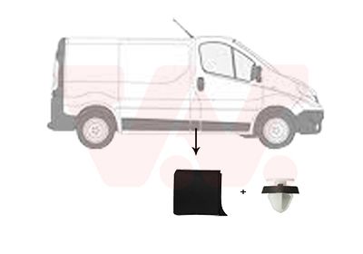 Молдинг крыла (R) Opel Vivaro/Renault Trafic 14-